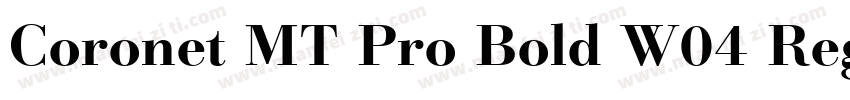 Coronet MT Pro Bold W04 Regular字体转换